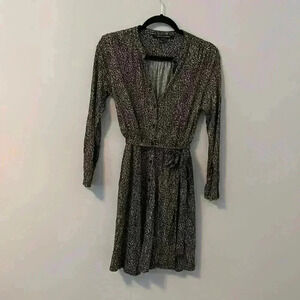 French Connection Button down dress with tie size 6